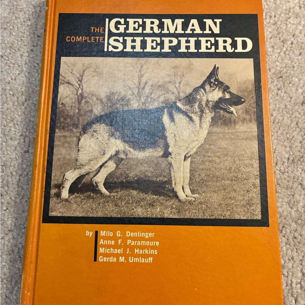 Milo Denlinger The Complete German Shepherd Dog Vintage Hardcover